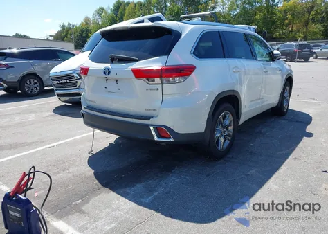 2017 Toyota Highlander Hybrid Limited Platinum из США, поврежденный, VIN 5TDDGRFH9HS033294